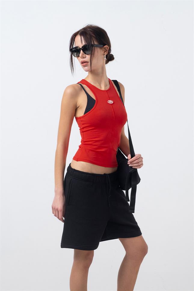 Fifty Pieces-Kırmızı Halter Yaka Atlet-Top-2-roqelvaxirum.shop