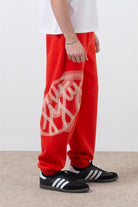 Fifty Pieces-Kırmızı Loose Fit Jogger Pantolon-Eşofman-2-roqelvaxirum.shop