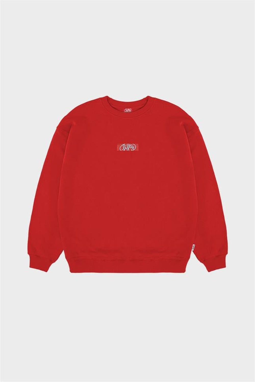 Fifty Pieces-Kırmızı Oversize Sırt Baskılı Sweatshirt-Sweatshirts & Hoodies-7-roqelvaxirum.shop
