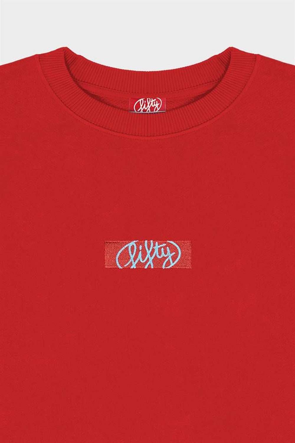 Fifty Pieces-Kırmızı Oversize Sırt Baskılı Sweatshirt-Sweatshirts & Hoodies-9-roqelvaxirum.shop
