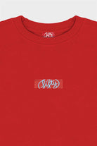 Fifty Pieces-Kırmızı Oversize Sırt Baskılı Sweatshirt-Sweatshirts & Hoodies-9-roqelvaxirum.shop
