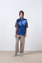 Fifty Pieces-Mavi Fermuarlı Polar Yelek-Yelek-3-roqelvaxirum.shop