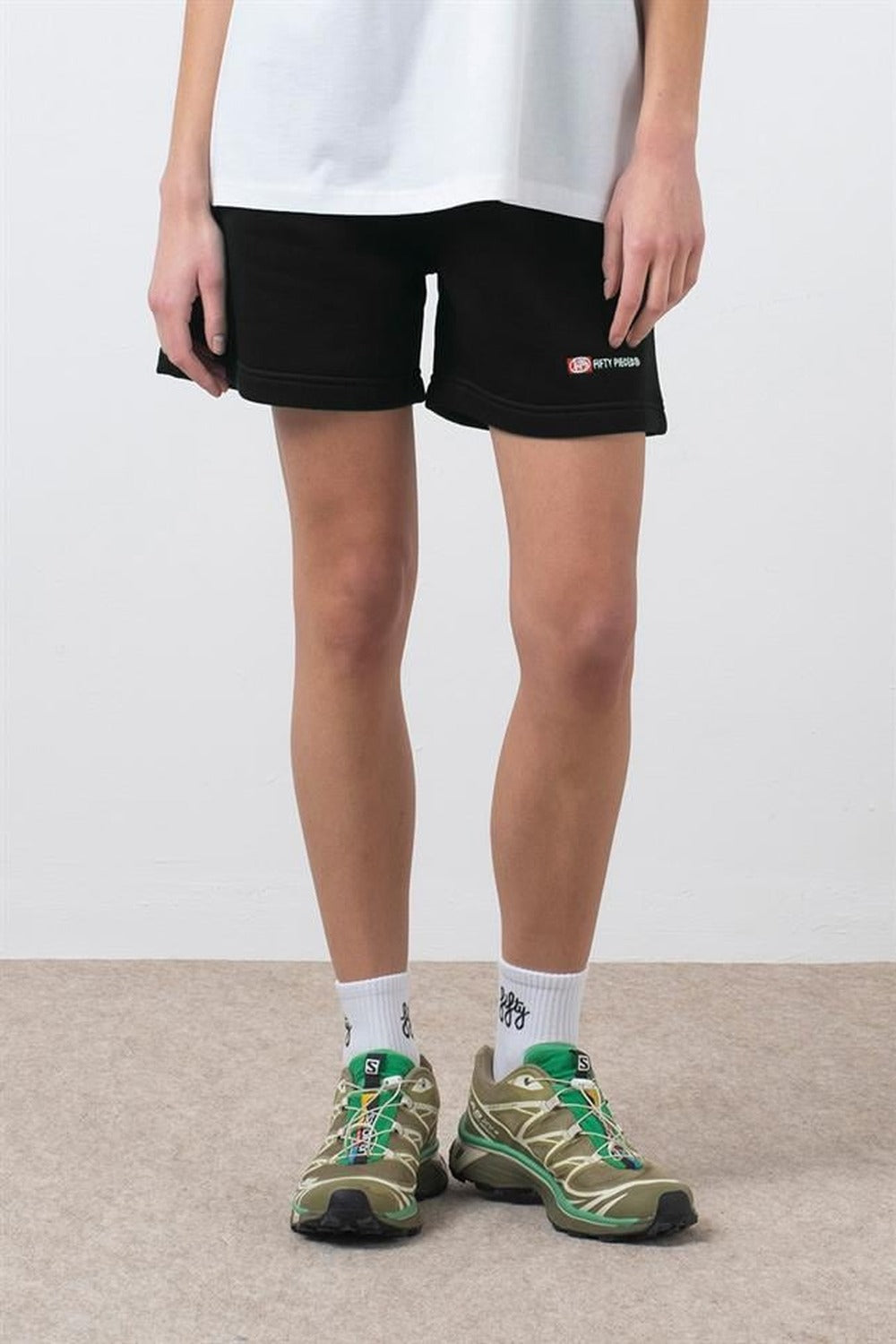 Fifty Pieces-Siyah Bermuda Jogger Şort-Şort-2-roqelvaxirum.shop