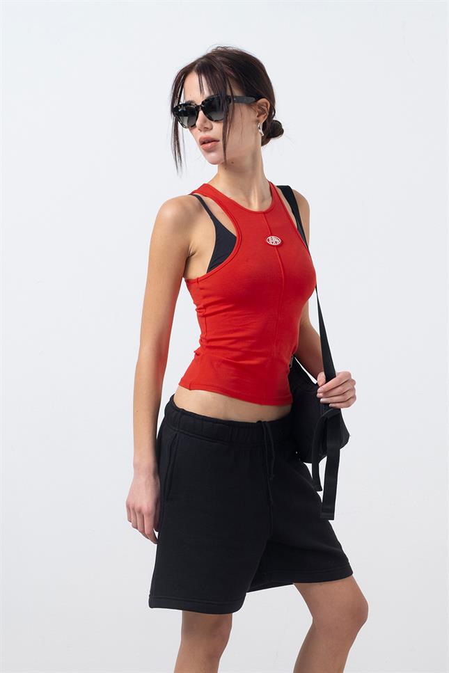 Fifty Pieces-Siyah Bermuda Jogger Şort-Şort-4-roqelvaxirum.shop