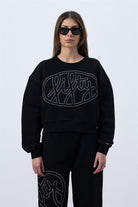 Fifty Pieces-Siyah Core Mid Length Sweatshirt-Sweatshirts & Hoodies-3-roqelvaxirum.shop