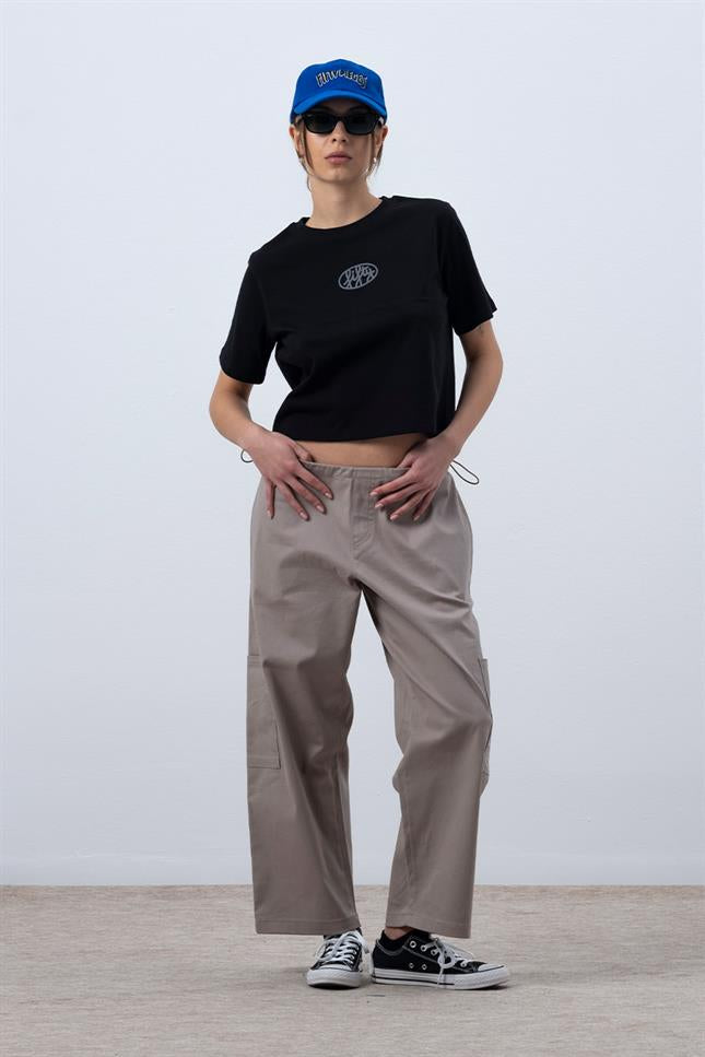 Fifty Pieces-Siyah Core Oversize Mid Length T-Shirt-T-Shirts-4-roqelvaxirum.shop