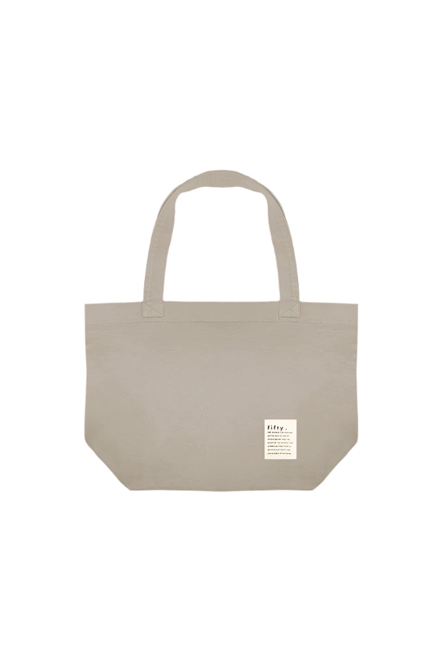 Fifty Pieces-Soluk Efektli Boz Bez Tote Çanta-Bez Çanta-1-roqelvaxirum.shop
