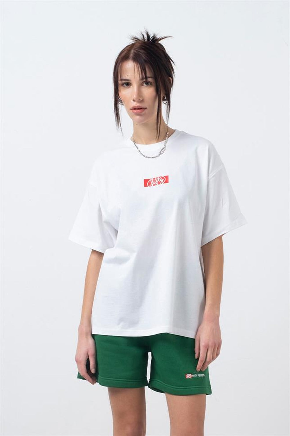 Fifty Pieces-Yeşil Bermuda Jogger Şort-Şort-3-roqelvaxirum.shop