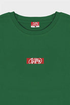 Fifty Pieces-Yeşil Düşük Omuzlu Sırt Baskılı T-Shirt-T-Shirts-7-roqelvaxirum.shop