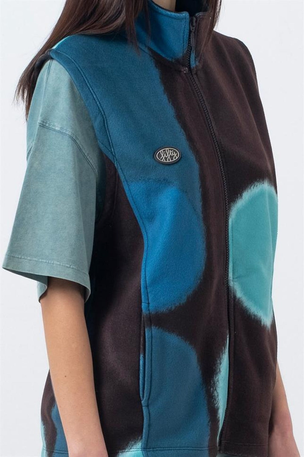Fifty Pieces-Yeşil Fermuarlı Polar Yelek-Yelek-4-roqelvaxirum.shop