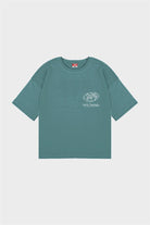 Fifty Pieces-Yeşil Oversize Asit Yıkamalı T-Shirt-T-Shirts-5-roqelvaxirum.shop