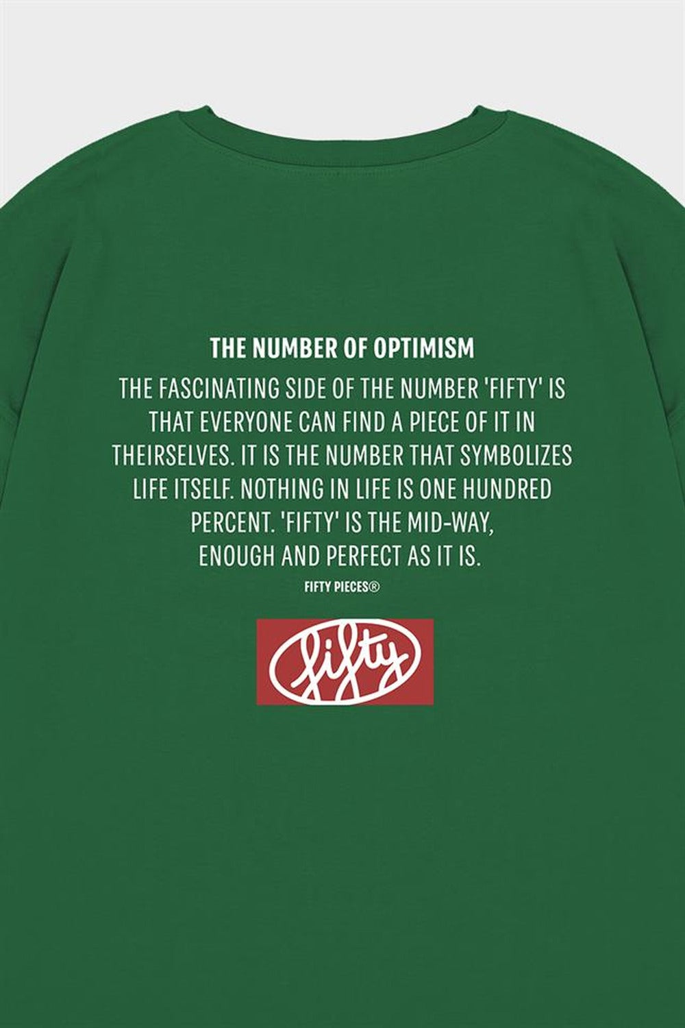 Fifty Pieces-Yeşil Oversize Sırt Baskılı T-Shirt-T-Shirts-10-roqelvaxirum.shop