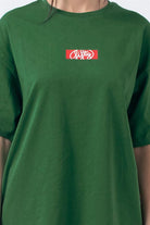 Fifty Pieces-Yeşil Oversize Sırt Baskılı T-Shirt-T-Shirts-2-roqelvaxirum.shop