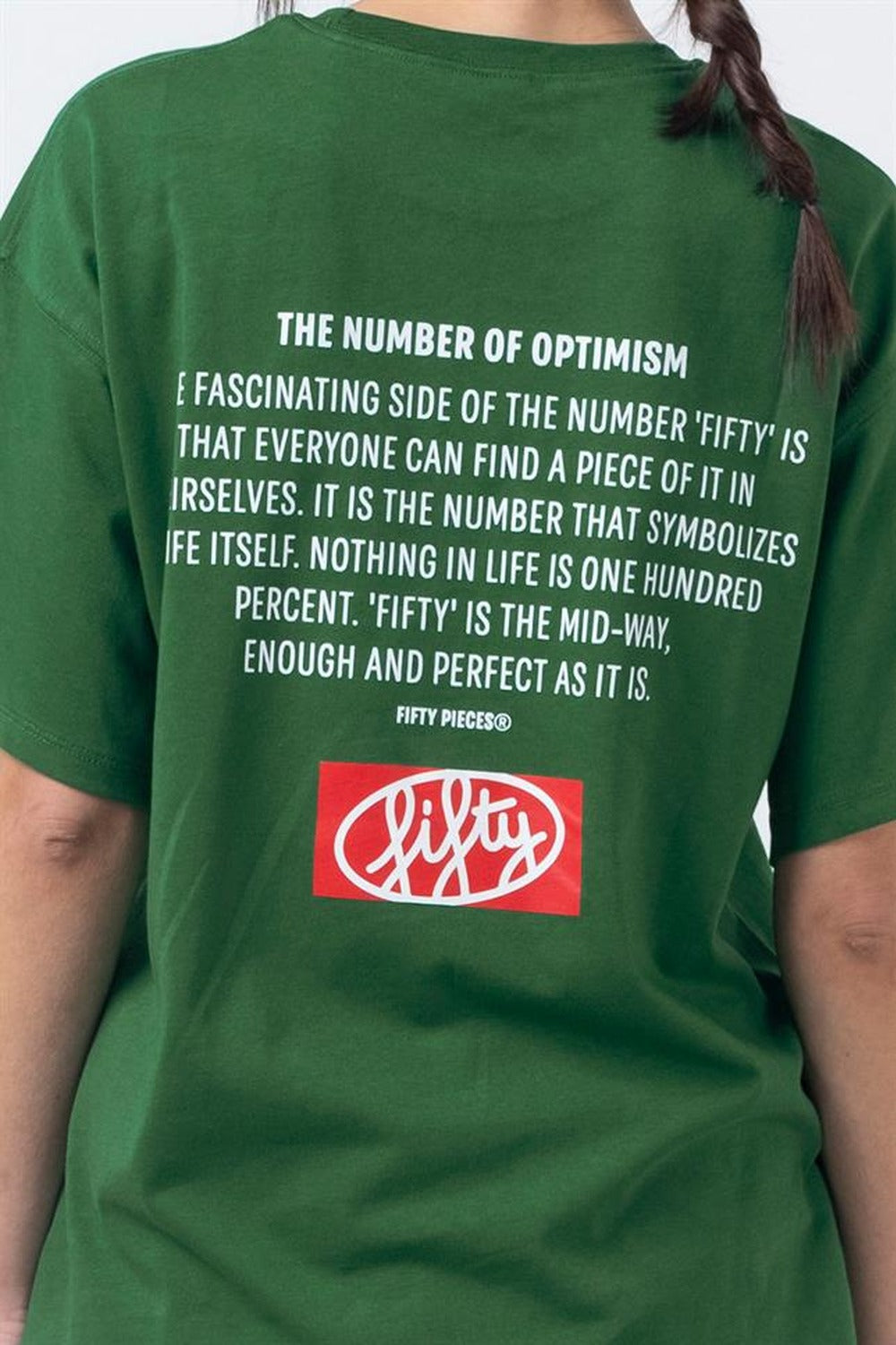 Fifty Pieces-Yeşil Oversize Sırt Baskılı T-Shirt-T-Shirts-4-roqelvaxirum.shop