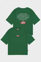 Fifty Pieces-Yeşil Oversize Sırt Baskılı T-Shirt-T-Shirts-6-roqelvaxirum.shop