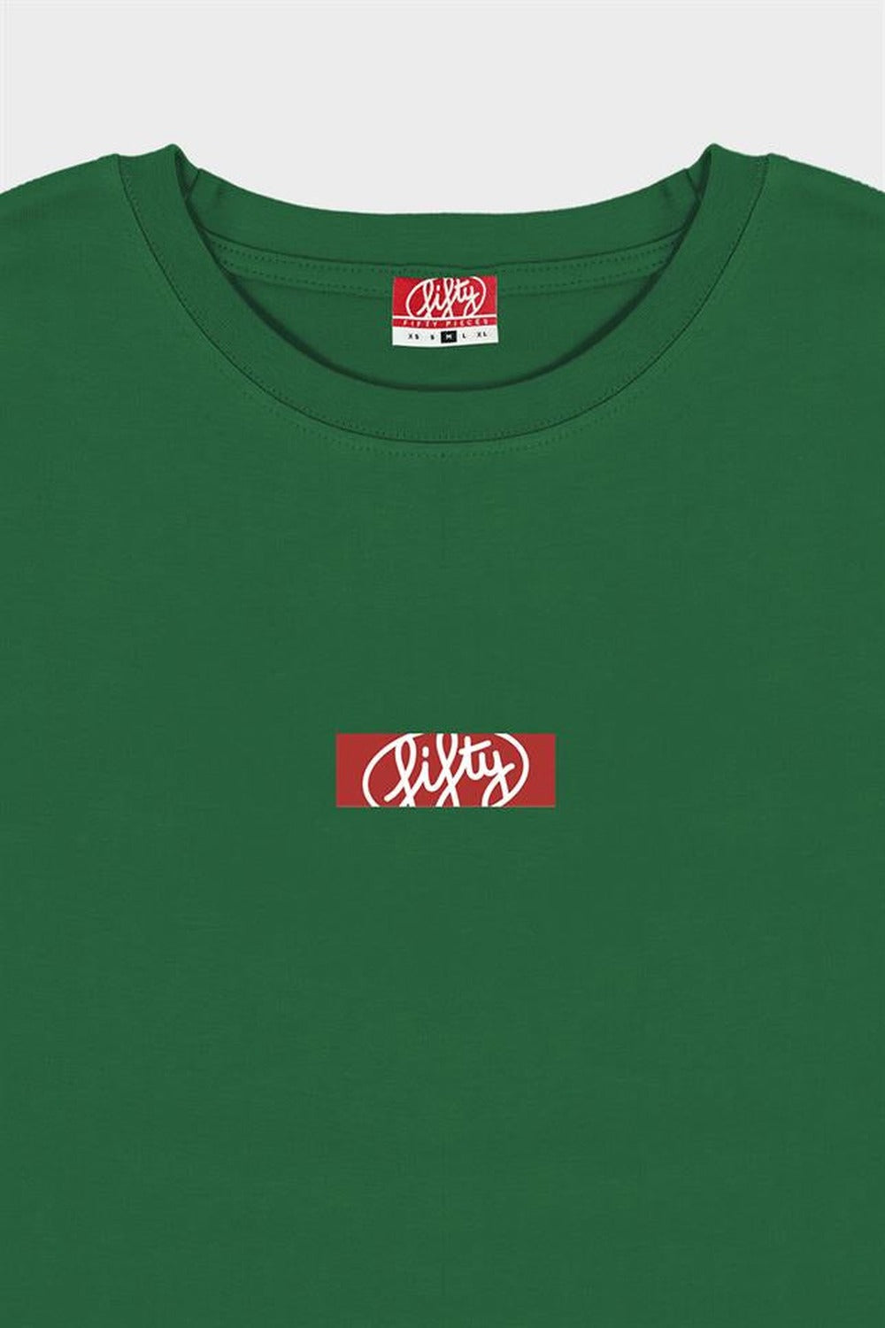 Fifty Pieces-Yeşil Oversize Sırt Baskılı T-Shirt-T-Shirts-8-roqelvaxirum.shop