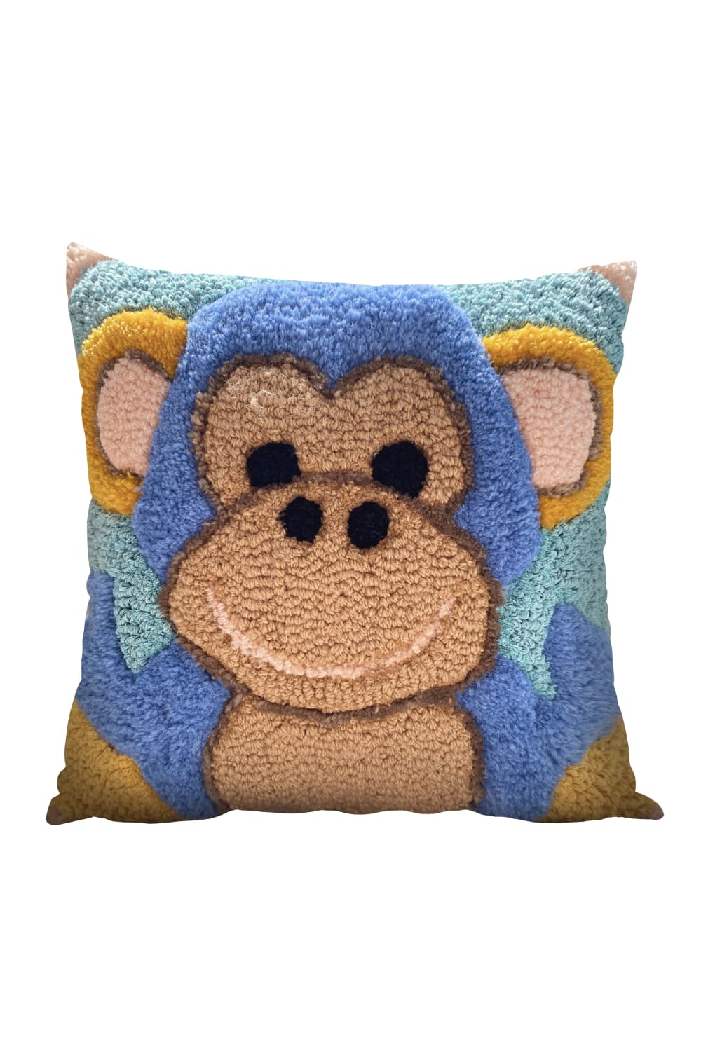 Fille á Fille Design Studio-Colorful Monkey Pillow-Kırlent-1-roqelvaxirum.shop