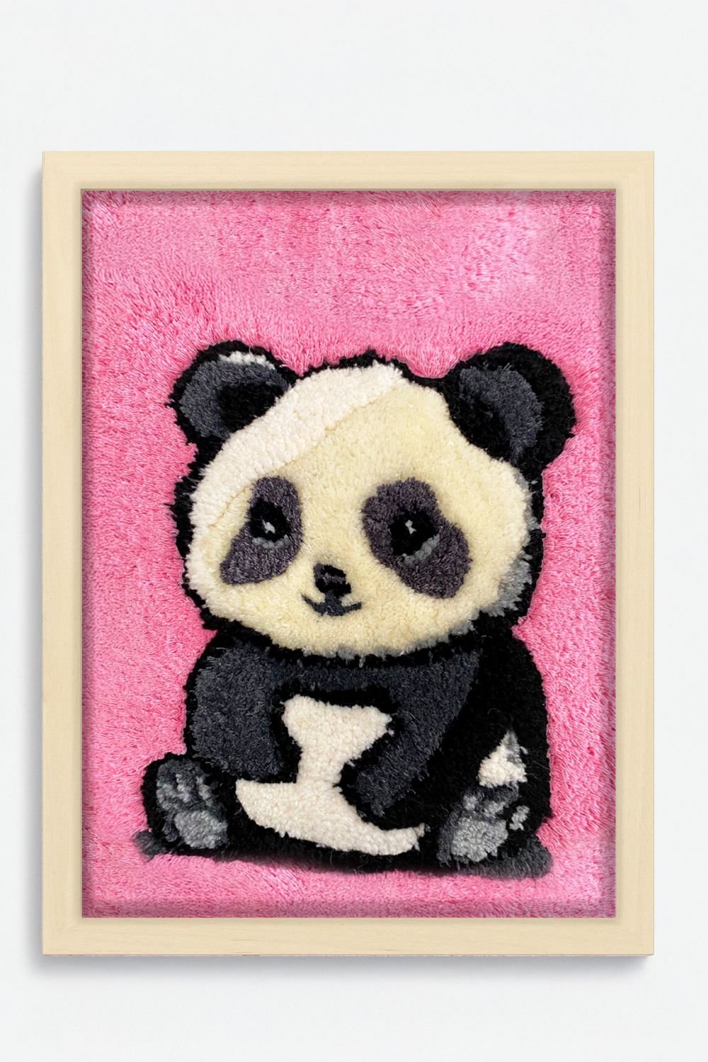 Fille á Fille Design Studio-Panda Tufted Artwork Tablo-Tablo-5-roqelvaxirum.shop