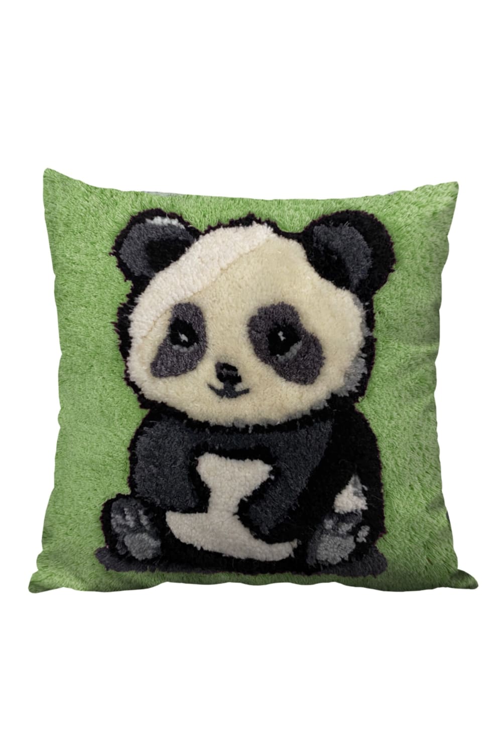Fille á Fille Design Studio-Panda Yeşil Kırlent-Kırlent-1-roqelvaxirum.shop
