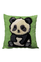 Fille á Fille Design Studio-Panda Yeşil Kırlent-Kırlent-1-roqelvaxirum.shop