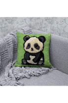 Fille á Fille Design Studio-Panda Yeşil Kırlent-Kırlent-2-roqelvaxirum.shop