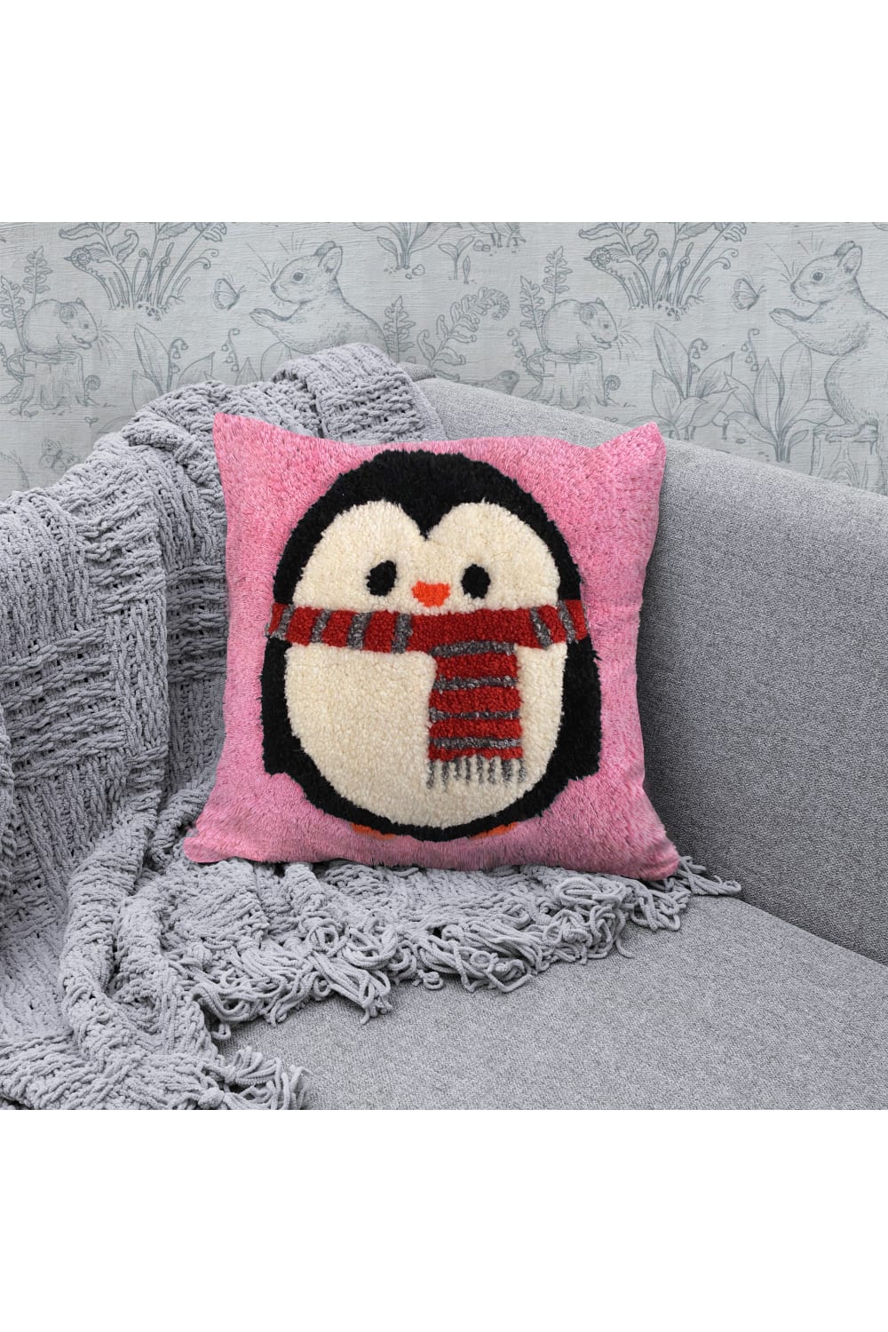 Fille á Fille Design Studio-Penguen Pembe Kırlent-Kırlent-2-roqelvaxirum.shop