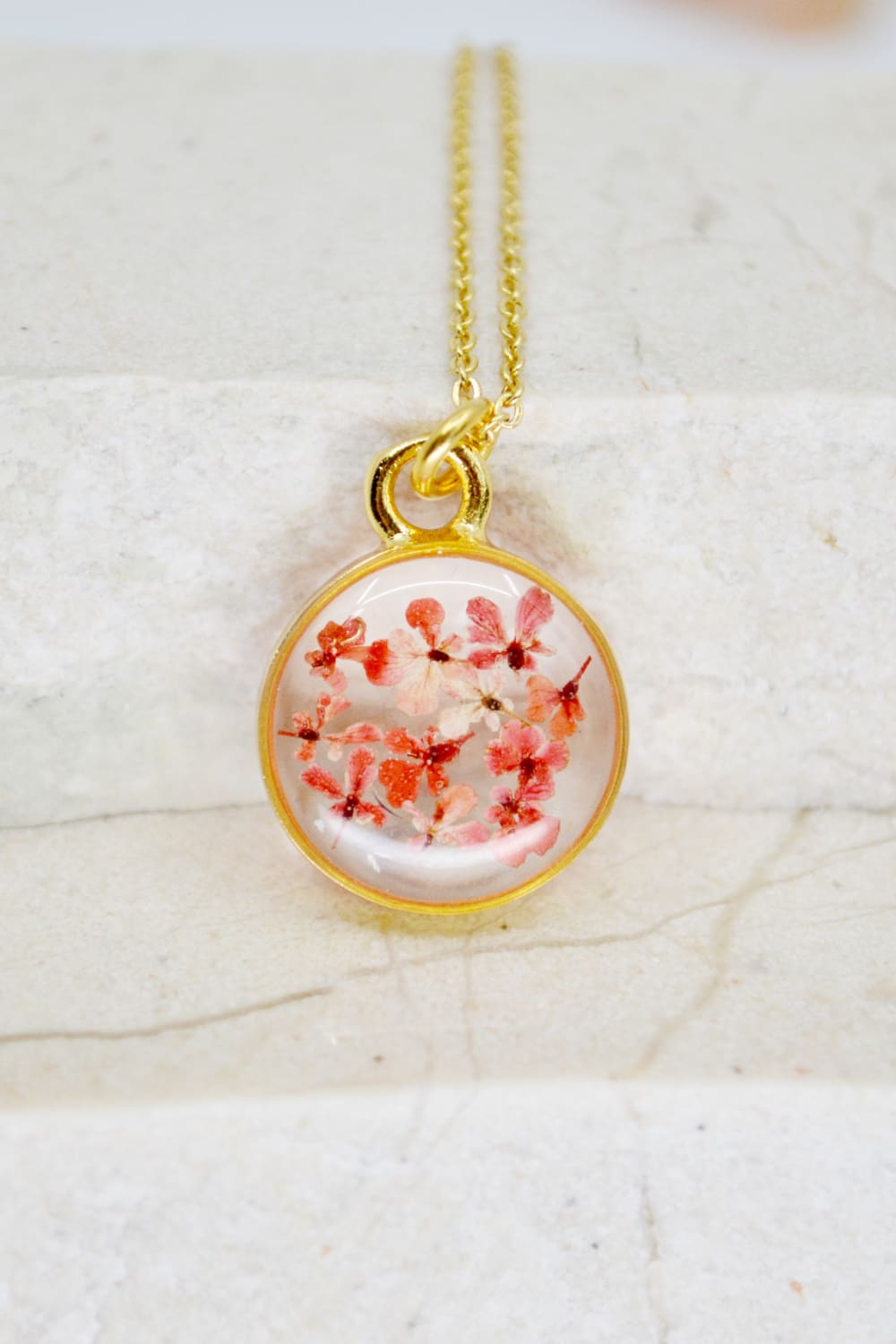 Fiorel Design-Depth Of Pink Circle Kolye-Kolye-1-roqelvaxirum.shop