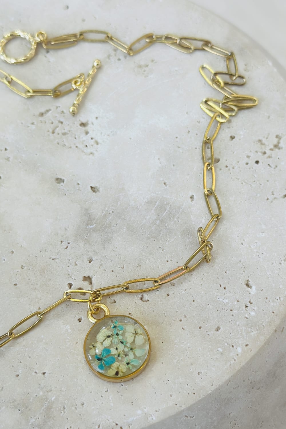 Fiorel Design-Golden Garden Circle - Blue-Kolye-1-roqelvaxirum.shop