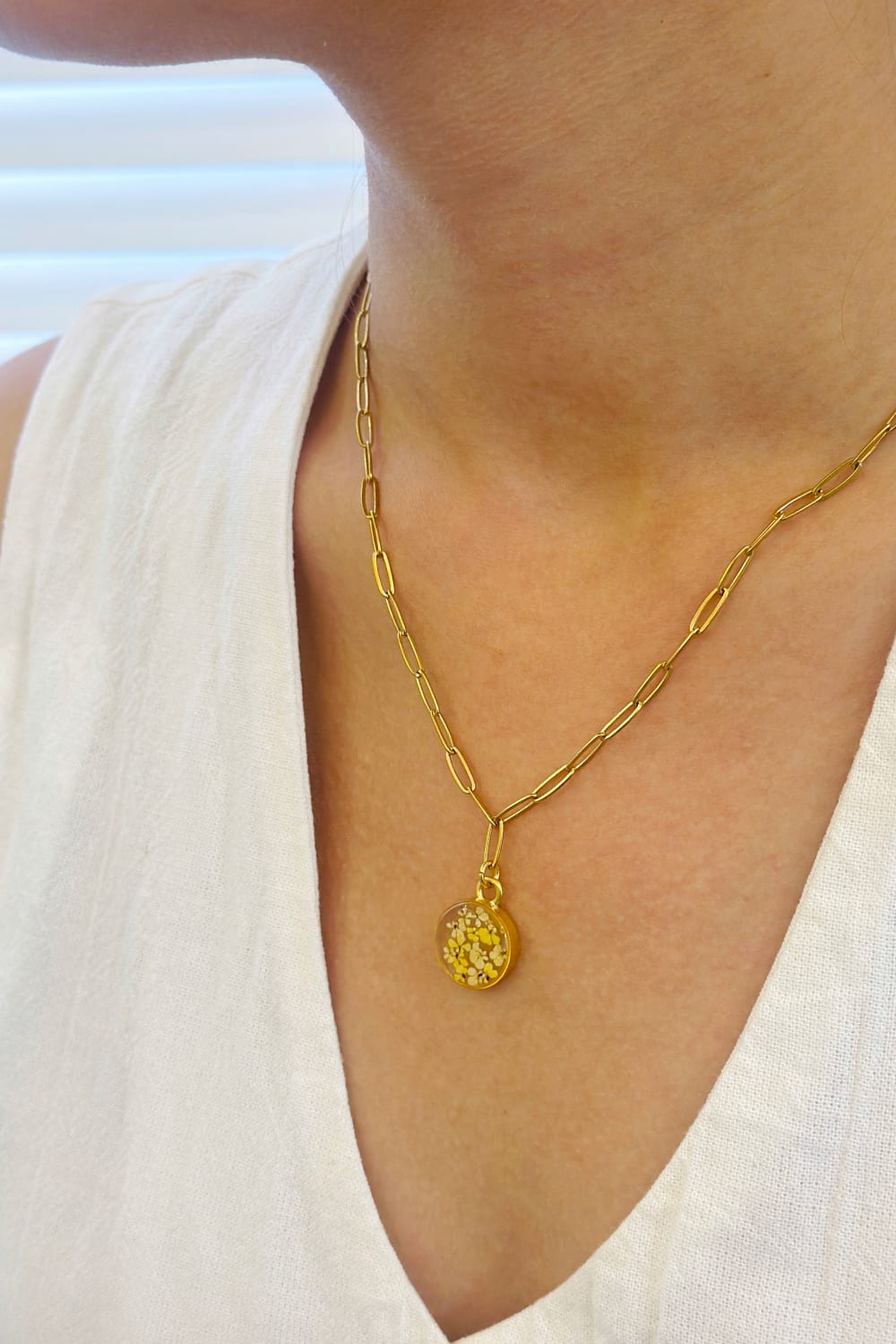 Fiorel Design-Golden Garden Circle - Honey-Kolye-2-roqelvaxirum.shop
