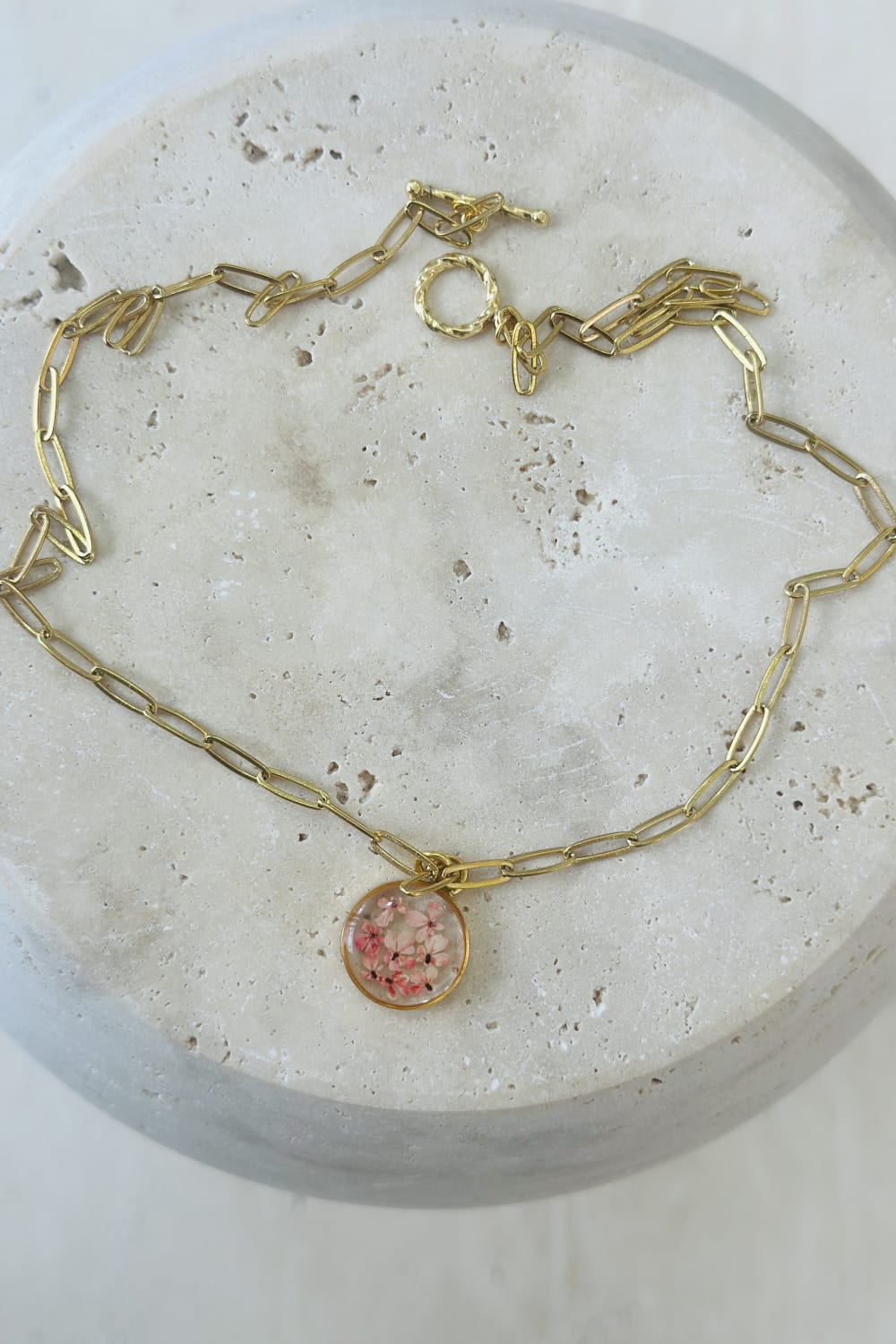 Fiorel Design-Golden Garden Circle - Pink-Kolye-3-roqelvaxirum.shop