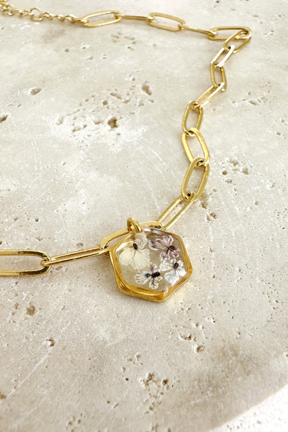 Fiorel Design-Golden Garden Hexagon - Lilac Bileklik-Bileklik-1-roqelvaxirum.shop
