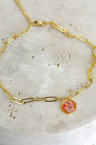 Fiorel Design-Golden Garden Hexagon - Pink Bileklik-Bileklik-3-roqelvaxirum.shop