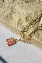 Fiorel Design-Golden Garden Lil Sqaure - Purple-Kolye-1-roqelvaxirum.shop