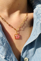 Fiorel Design-Golden Garden Lil Sqaure - Purple-Kolye-2-roqelvaxirum.shop