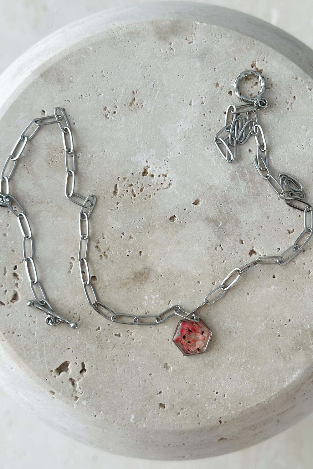 Fiorel Design-Golden Garden Rhodium - Pink-Kolye-3-roqelvaxirum.shop