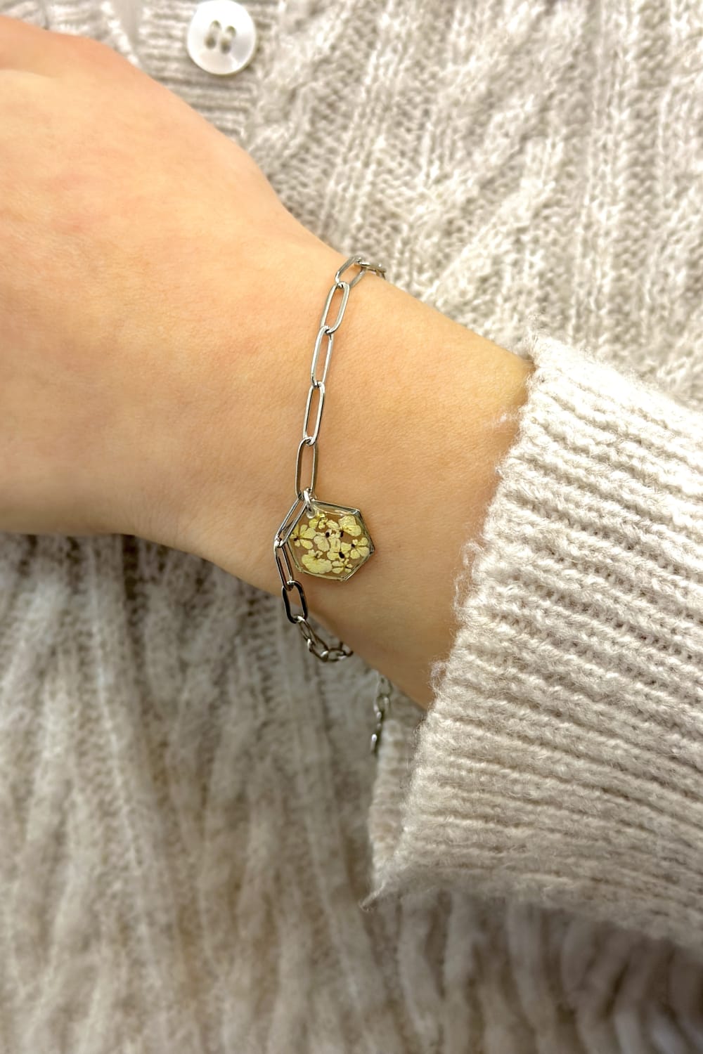 Fiorel Design-Golden Garden Rhodium - White Bileklik-Bileklik-2-roqelvaxirum.shop