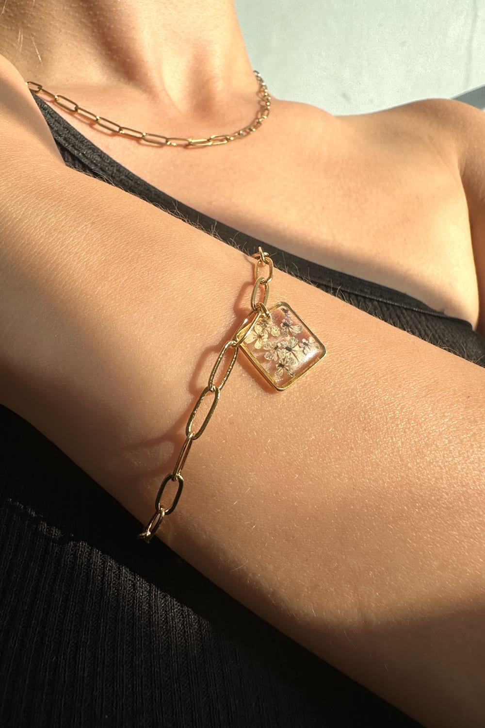 Fiorel Design-Golden Garden Square - Lilac Bileklik-Bileklik-2-roqelvaxirum.shop