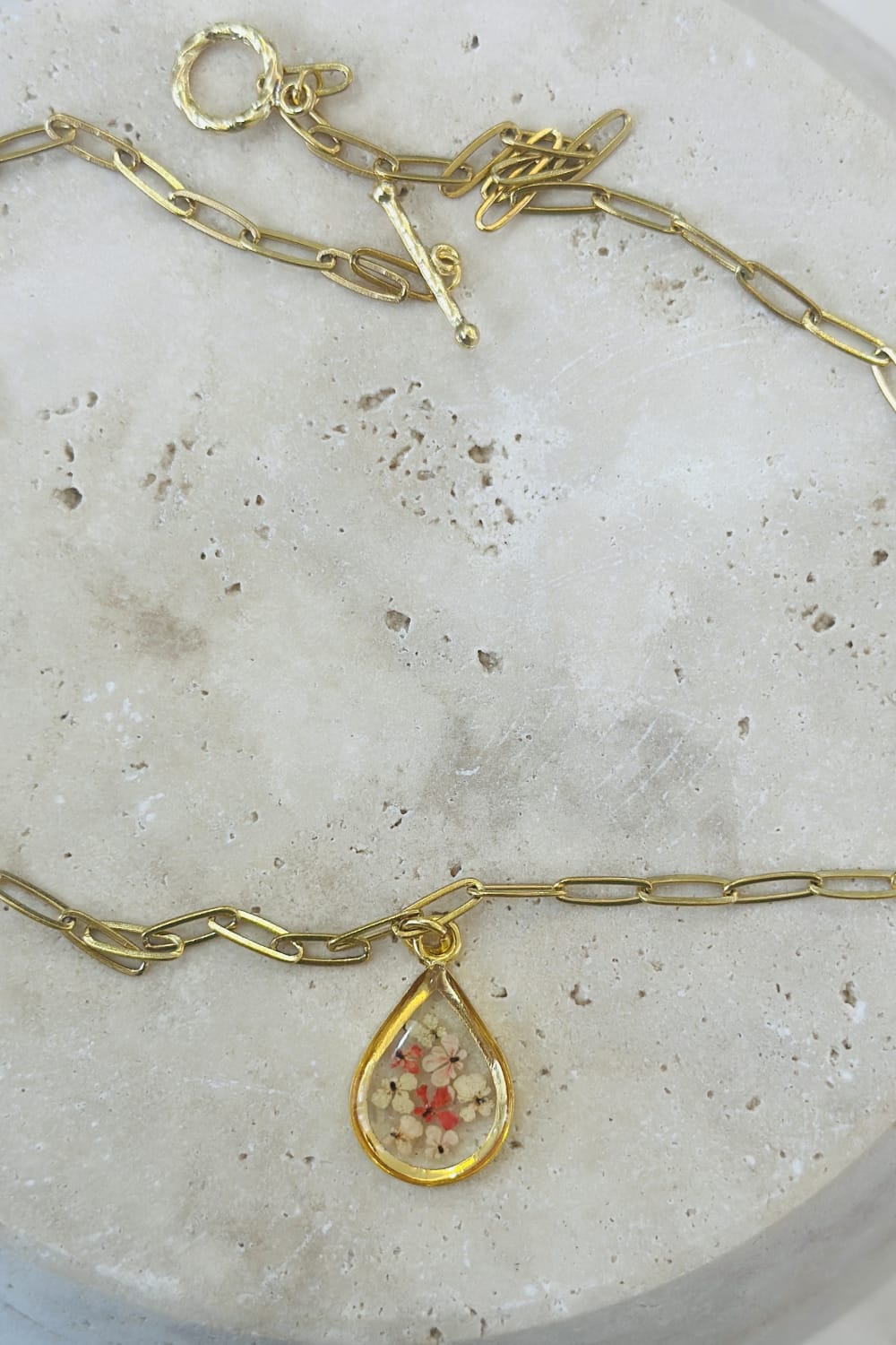 Fiorel Design-Golden Garden Teardrop - Blue-Kolye-1-roqelvaxirum.shop
