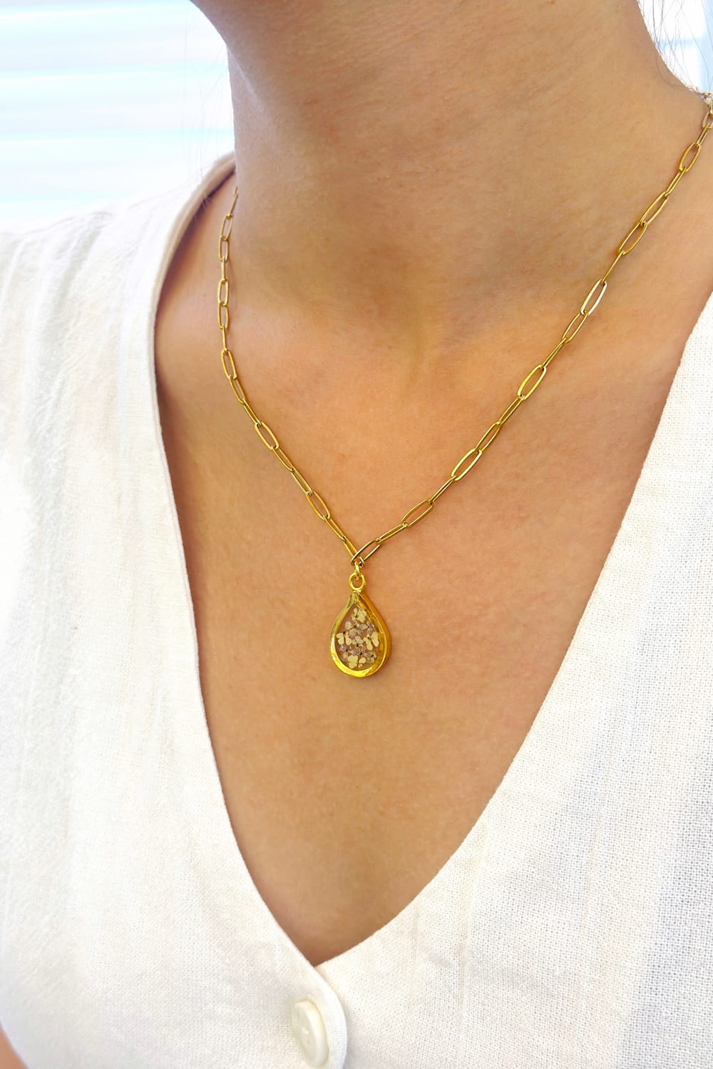 Fiorel Design-Golden Garden Teardrop - Lilac-Kolye-2-roqelvaxirum.shop