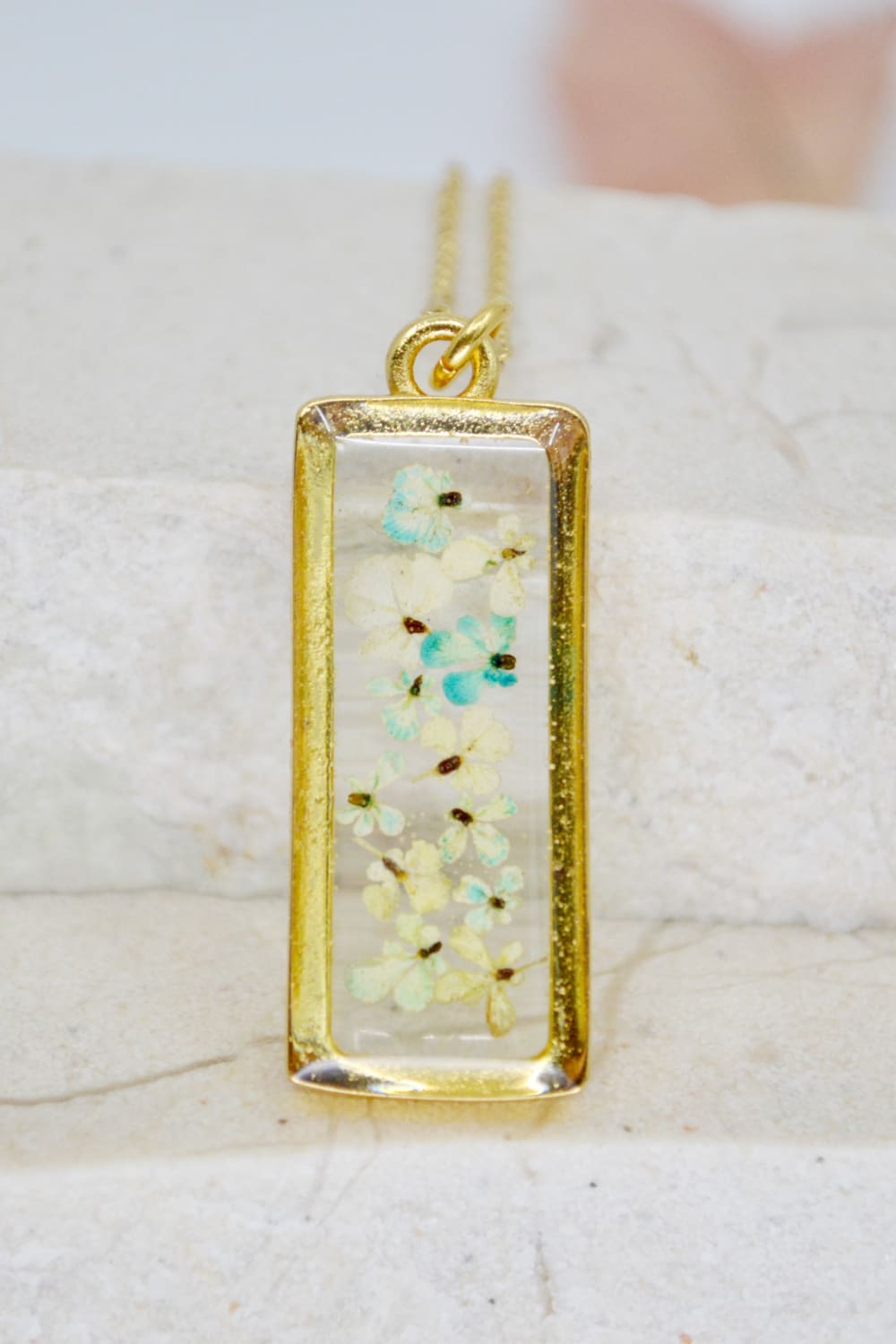 Fiorel Design-Happy Blue Sky Rectangle Kolye-Kolye-1-roqelvaxirum.shop