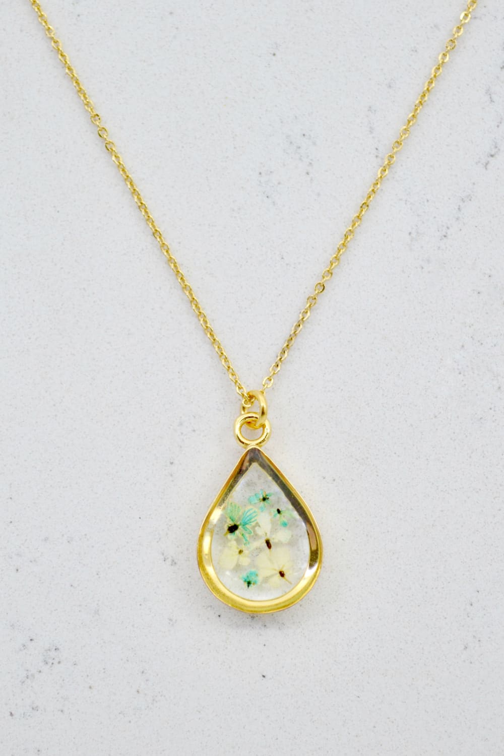 Fiorel Design-Happy Blue Sky Teardrop Kolye-Kolye-3-roqelvaxirum.shop