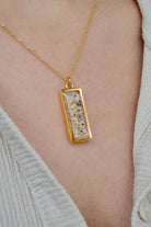 Fiorel Design-Muted Violet Rectangle Kolye-Kolye-3-roqelvaxirum.shop