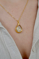 Fiorel Design-Muted Violet Teardrop Kolye-Kolye-2-roqelvaxirum.shop