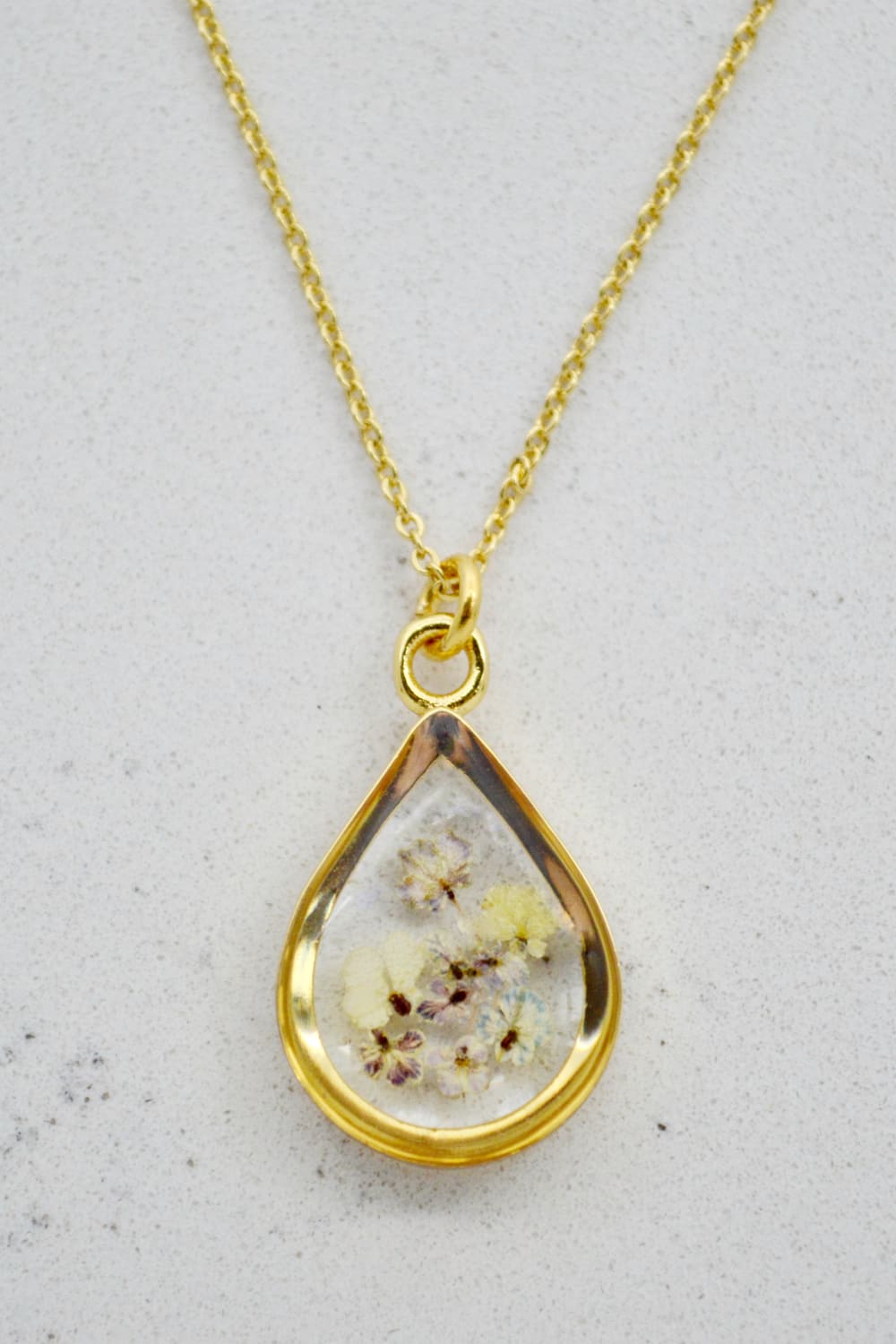 Fiorel Design-Muted Violet Teardrop Kolye-Kolye-3-roqelvaxirum.shop