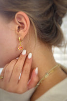 Fiorel Design-Teeny Weeny Drop Hexagon - Pink-Küpe-2-roqelvaxirum.shop