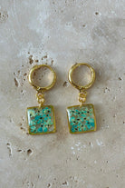 Fiorel Design-Teeny Weeny Drop Square - Blue-Küpe-1-roqelvaxirum.shop