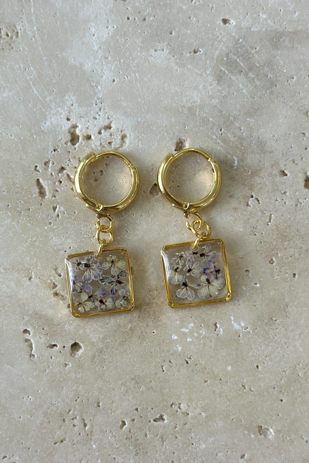 Fiorel Design-Teeny Weeny Drop Square - Lilac-Küpe-1-roqelvaxirum.shop