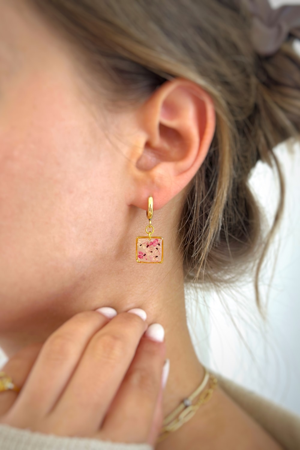 Fiorel Design-Teeny Weeny Drop Square - Purple-Küpe-2-roqelvaxirum.shop