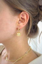 Fiorel Design-Teeny Weeny Drop Square - White-Küpe-2-roqelvaxirum.shop