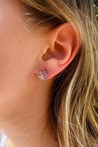Fiorel Design-Teeny Weeny Hexagon Rhodium - Lilac-Küpe-2-roqelvaxirum.shop